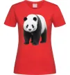 Женская футболка Панда повний зріст Красный фото