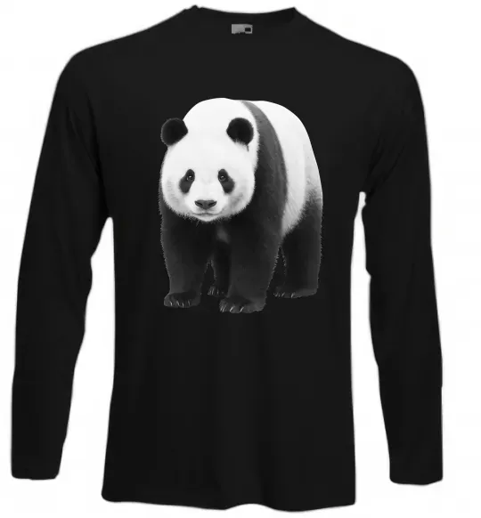 Лонгслів Панда повний зріст Чорний фото