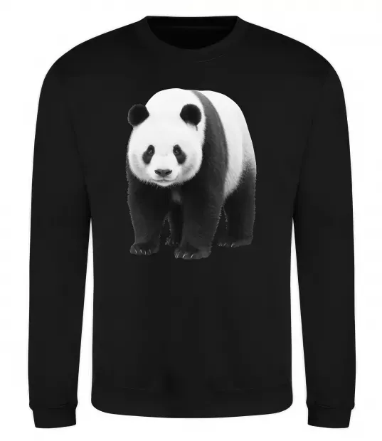 Світшот Панда повний зріст Чорний фото