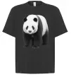 Футболка Оверсайз Панда повний зріст Черный фото