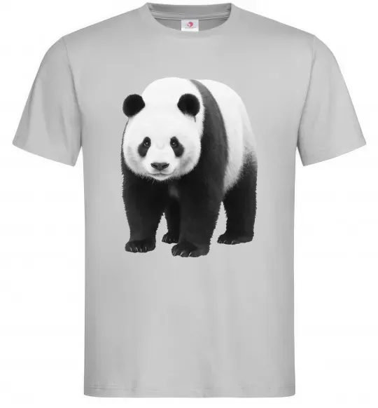 Чоловіча футболка Панда повний зріст Сірий фото