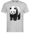 Чоловіча футболка Панда повний зріст Сірий фото