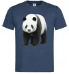 Чоловіча футболка Панда повний зріст Темно-синій фото