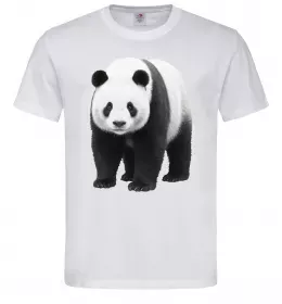 Мужская футболка Панда повний зріст Белый фото