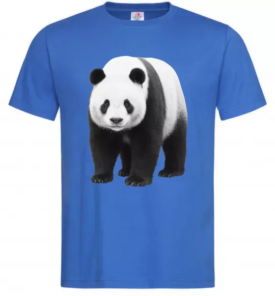 Чоловіча футболка Панда повний зріст Яскраво-синій фото