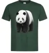 Чоловіча футболка Панда повний зріст Темно-зелений фото