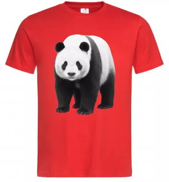 Чоловіча футболка Панда повний зріст Червоний фото
