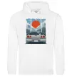Женская толстовка (худи) Car JDM Белый фото