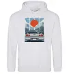 Женская толстовка (худи) Car JDM Серый меланж фото