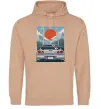 Женская толстовка (худи) Car JDM Песочный фото