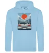 Женская толстовка (худи) Car JDM Голубой фото