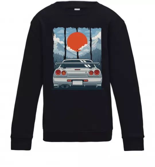 Дитячий світшот Car JDM Чорний фото