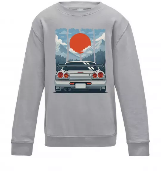 Дитячий світшот Car JDM Сірий меланж фото