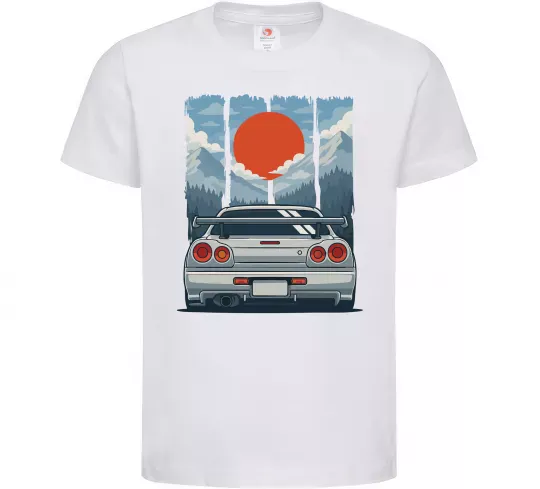 Детская футболка Car JDM Белый фото