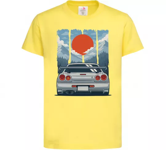 Детская футболка Car JDM Лимонный фото