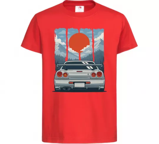 Детская футболка Car JDM Красный фото