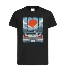 Дитяча футболка Car JDM Чорний фото