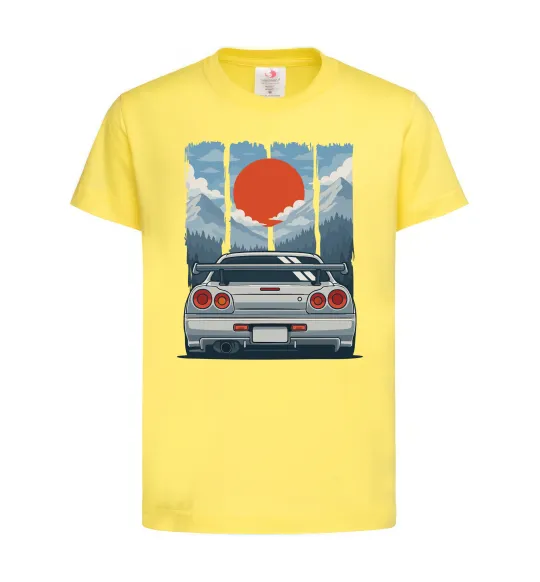 Детская футболка Car JDM Лимонный фото