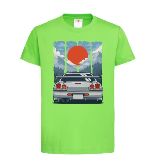 Детская футболка Car JDM Лаймовый фото