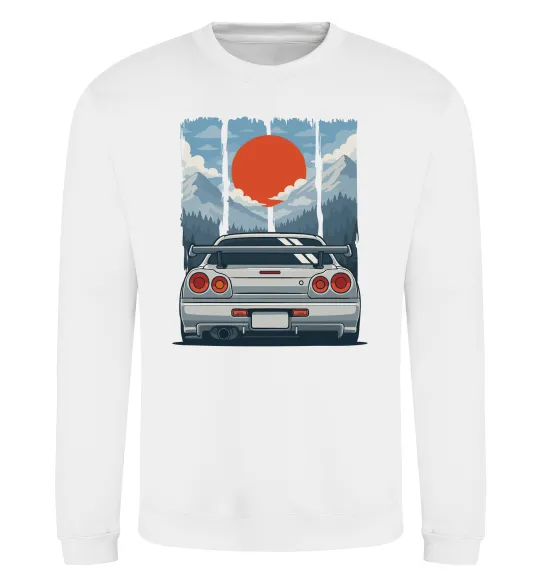 Свитшот Car JDM Белый фото