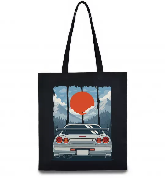 Эко-сумка Car JDM Черный фото