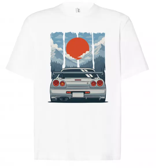 Футболка Оверсайз Car JDM Білий фото