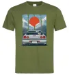 Чоловіча футболка Car JDM Оливковий фото