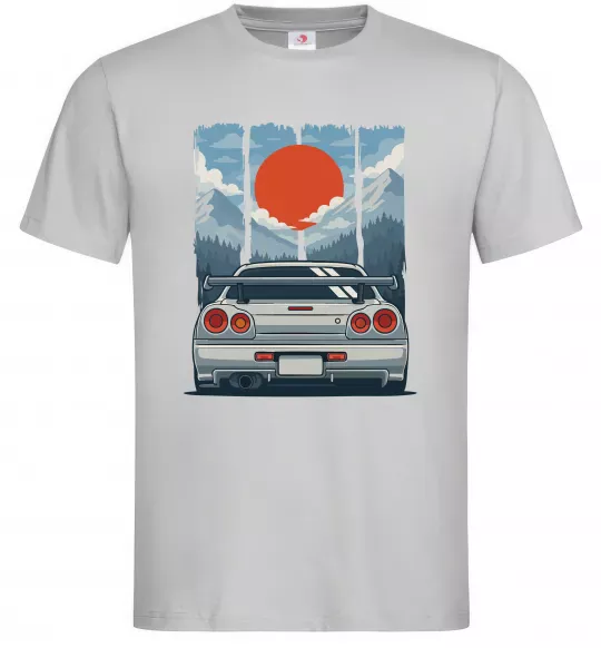 Чоловіча футболка Car JDM Сірий фото