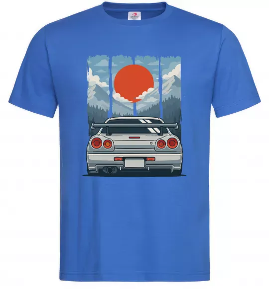 Чоловіча футболка Car JDM Яскраво-синій фото