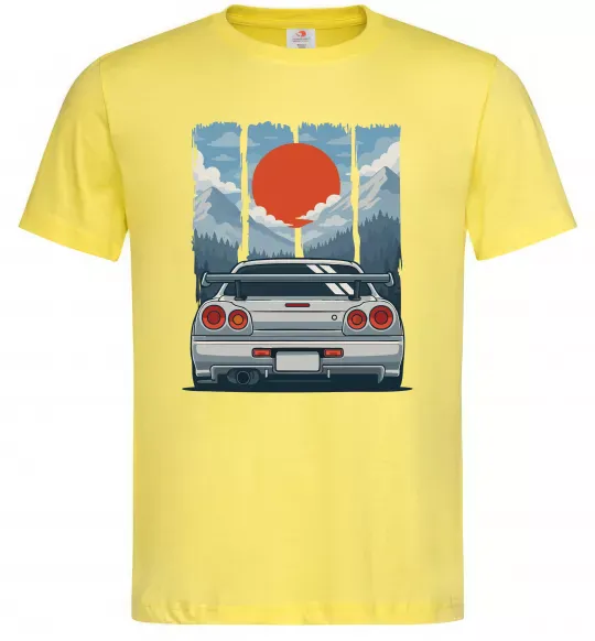 Чоловіча футболка Car JDM Лимонний фото