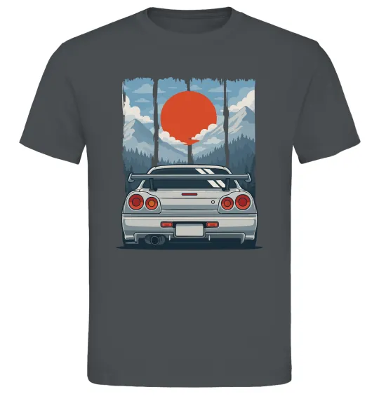 Чоловіча футболка Car JDM Графіт фото