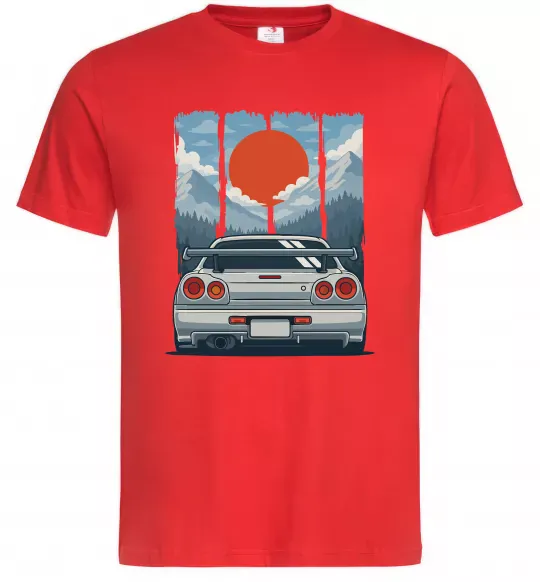 Чоловіча футболка Car JDM Червоний фото