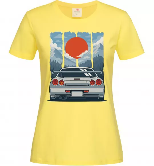 Жіноча футболка Car JDM Лимонний фото