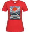 Жіноча футболка Car JDM Червоний фото