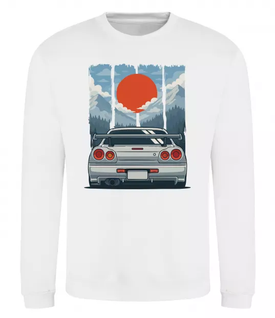 Свитшот Car JDM Белый фото