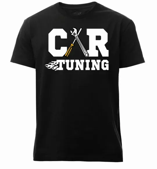 Мужская премиум футболка Car tuning Черный фото
