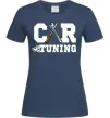 Жіноча футболка Car tuning Темно-синій фото