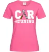 Жіноча футболка Car tuning Яскраво-рожевий фото
