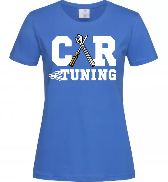 Жіноча футболка Car tuning Яскраво-синій фото