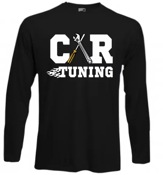 Лонгслив Car tuning Черный фото