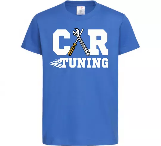 Детская футболка Car tuning Ярко-синий фото