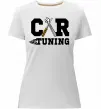 Женская премиум футболка Car tuning Белый фото
