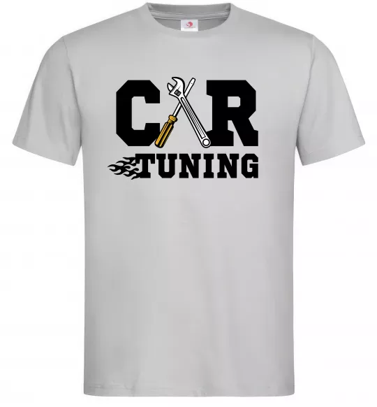 Мужская футболка Car tuning Серый фото