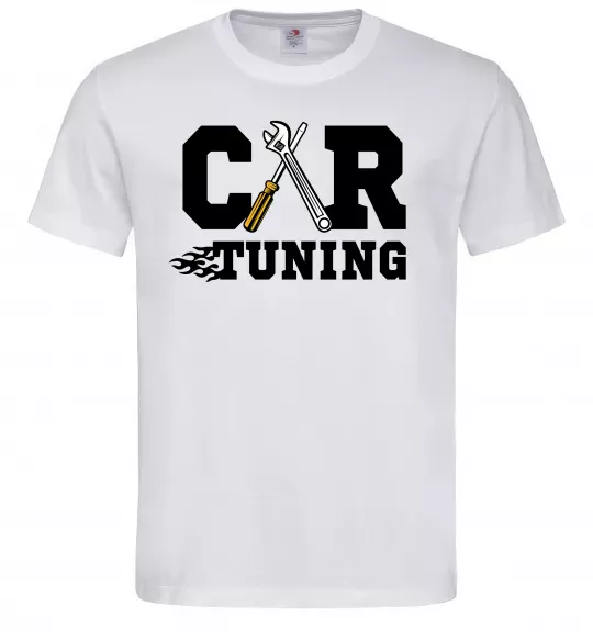 Мужская футболка Car tuning Белый фото