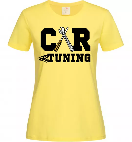 Жіноча футболка Car tuning Лимонний фото
