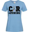 Жіноча футболка Car tuning Блакитний фото