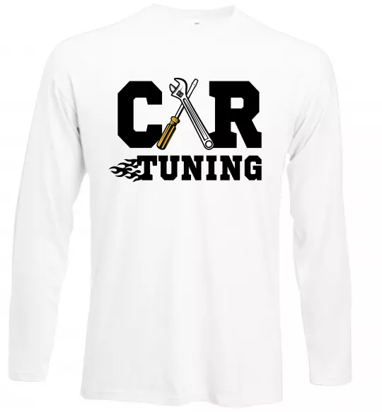Лонгслив Car tuning Белый фото