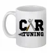 Чашка керамическая Car tuning Белый фото