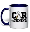 Чашка с цветной ручкой Car tuning Глубокий темно-синий Чашка с цветной ручкой Car tuning Глубокий темно-синий фото