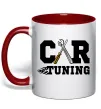 Чашка с цветной ручкой Car tuning Красный Чашка с цветной ручкой Car tuning Красный фото